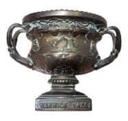 1920S VINTAGE BRASS WARWICK VASE CAR MASCOT