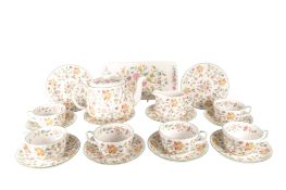 MINTON HADDON HALL - LATE 20TH CENTURY CHINA TEA SERVICE