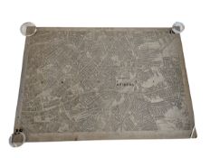 1903 VINTAGE MONOCHROME MAP OF THE CITY OF BRISTOL