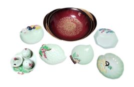 CARLTON WARE - COLLECTION OF MID CENTURY DISHES AND BOWL