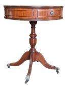 ENGLISH GEORGE III STYLE REGENCY DRUM TABLE