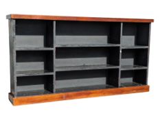 20TH CENTURY PAINTED MAHOGANY LIBRARY BOOKCASE