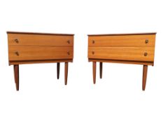 BRITISH MODERN DESIGN - PAIR OF VINTAGE CHEST OF DRAWERS