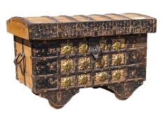 VINTAGE 20TH CENTURY INDIAN CHEST ON CASTORS