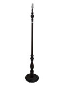 VINTAGE 20TH CENTURY CARVED MAHOGANY FLOOR STANDING LAMP