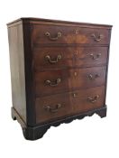 EDWARDIAN MAHOGNAY CHEST OF DRAWERS