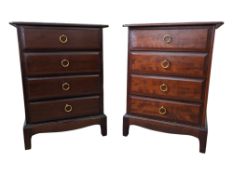 STAG MINSTEL RANGE PAIR OF BEDSIDE CHEST OF DRAWERS