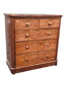 VICTORIAN 19TH CENTURY MAHOGANY CHEST OF DRAWERS