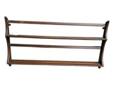 ERCOL - MID CENTURY BEECH PLATE RACK