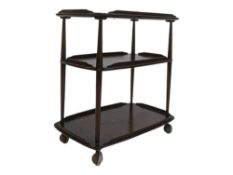 LUCIAN ERCOLANI FOR ERCOL - THREE TIER TEA TROLLEY
