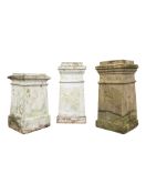 THREE 19TH CENTURY CHIMNEY POTS