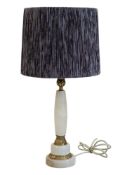 VINTAGE 20TH CENTURY ALABASTER SIDE TABLE LAMP