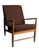 SCANDART - MID CENTURY TEAK LOW EASY ARMCHAIR