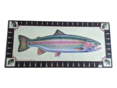 JON Q. WRIGHT / RAINBOW TROUT FISH DISPLAY - FISHSOXX MAT