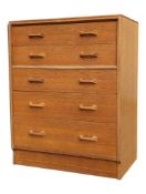 E. GOMME G PLAN BRANDON RANGE OAK CHEST OF DRAWERS