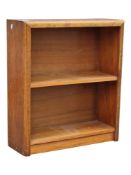 1940S ART DECO OAK OPEN WINDOW BOOKCASE