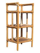 BRITISH MODERN DESIGN - MID CENTURY BAMBOO SHELF UNIT