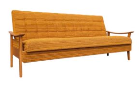 BRITISH MODERN DESIGN - RETRO MID CENTURY TEAK DAY BED