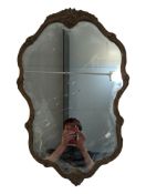 20TH CENTURY FRENCH MANNER GILT WALL MIRROR