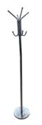 CONTEMPORARY INDUSTRIAL CHROME COAT STAND