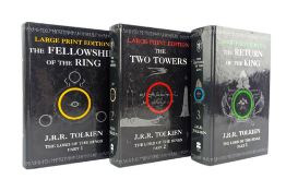 TOLKIEN, J. R. R. 2002 THE LORD OF THE RINGS TRILOGY COMPLETE LARGE PRINT EDITION