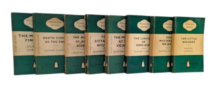 CHRISTIE, AGATHA. EIGHT PENGUIN BOOK CRIME EDITIONS