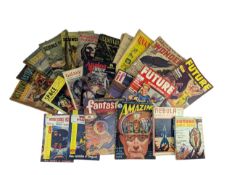 SCI FI PULP FICTION. COLLECTION OF TWENTY-TWO 40S, 50S & LATER MAGAZINES INCL. EARLY ASIMOVS