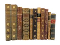 BINDINGS. COLLECTION OF LEATHERBOUND DECORATIVE BOOKS