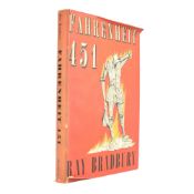 BRADBURY, RAY. 1954 FAHRENHEIT 451 FIRST UK EDITION, FIRST IMPRESSION IN DUST WRAPPER