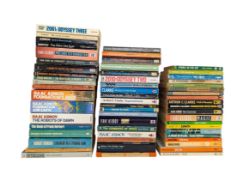 SCIFI PULP FICTION. LARGE COLLECTION OF READ PAPERBACK SCIENCE FICTION BOOKS