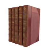 BINDINGS:- AUSTEN, JANE. C1920 THE WORKS ROBERT RIVIERE EDITION IN FIVE VOLUMES