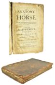 EQUINE INTEREST. 1686 THE ANATOMY OF A HORSE BY ANDREW SNAPE EARLY EDITION IN ORIG. SHEEPSKIN