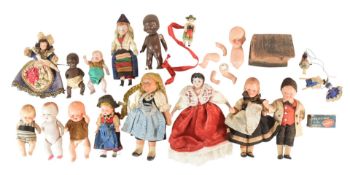 DOLLS - COLLECTION OF 20TH CENTURY MINIATURE DOLLS