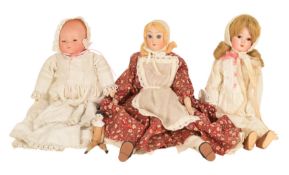 DOLLS - VINTAGE GERMAN BISQUED HEADED DOLLS