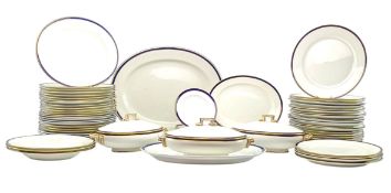 LATE VICTORIAN ROYAL CAULDON CERAMIC DINNER SERVICE