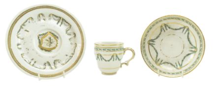 SET OF 18TH CENTURY BRISTOL (CHAMPION) HARD PASTE PORCELAIN PIECES