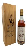 CHATEAU DE L'OISELLERIE VIEUX COGNAC BOTTLE IN WOODEN BOX