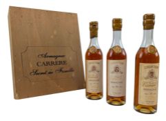 COLLECTION CARRERE - BOXED SET OF THREE AGED ARMAGNAC