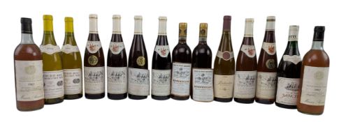 FOURTEEN ENGLISH & FRENCH WHITE AND ROSE WINE BOTTLES
