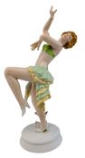 ROYAL VIENNA - ART DECO PORCELAIN CABINET FIGURINE OF A DANCER