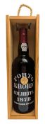 1978 PORTO KROHN COLHEITA PORT BOTTLE IN WOODEN CASE