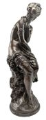 AFTER MATHURIN MOREAU - VENUS AU BAIN - BRONZED EFFECT SCULPTURE