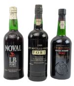 THREE VINTAGE & SPECIAL RESERVE PORT WINE BOTTLES