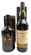 CAOL ILA 12 YEARS WHISKY T/W BUNNAHABHAIN 12 YEARS BOTTLE (2)