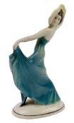 KATZHUTTE HERTWIG & CO - ART DECO FIGURINE OF A DANCER