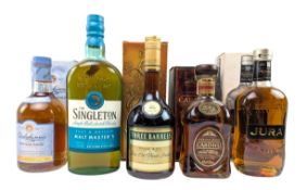 FOUR SINGLE MALT SCHOTCH WHISKY BOTTLE T/W ANOTHER (5)