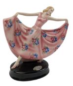 JOSEF LORENZL FOR GOLDSCHEIDER - CABINET FIGURINE OF DANCER