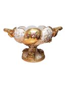 MID CENTURY ITALIAN BENROSE CAPODIMONTE STYLE PORCELAIN CENTREPIECE