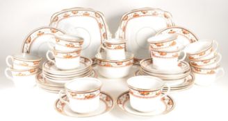 ROSLYN CHINA EARLY 20TH CENTURY TWELVE PERSON TEA SERVICE