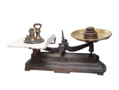 PARNALL & SONS - LATE 19TH CENTURY GROCER'S WEIGHING SCALES